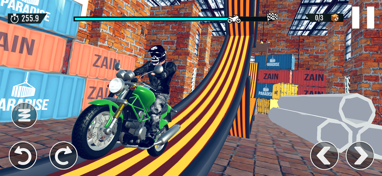 Moto Stunt Extreme Trials - Gameplay image of android game