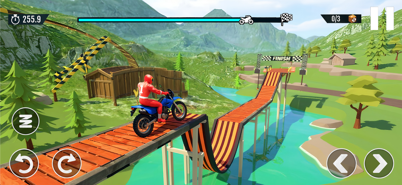 Moto Stunt Extreme Trials - Gameplay image of android game