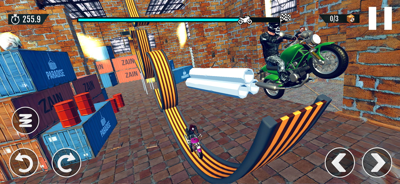 Moto Stunt Extreme Trials - Gameplay image of android game
