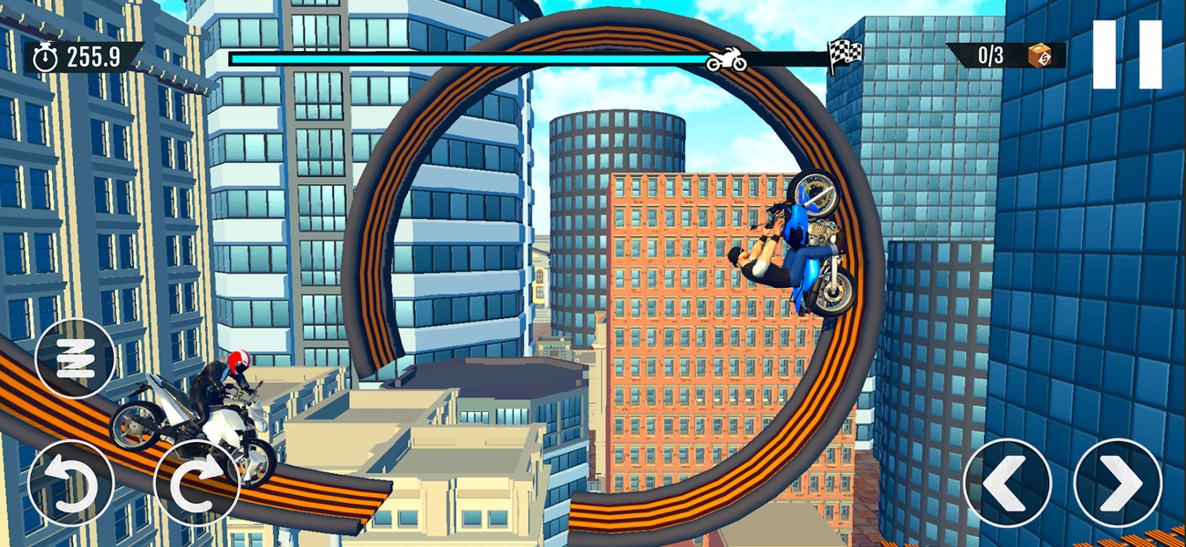 Moto Stunt Extreme Trials - Gameplay image of android game