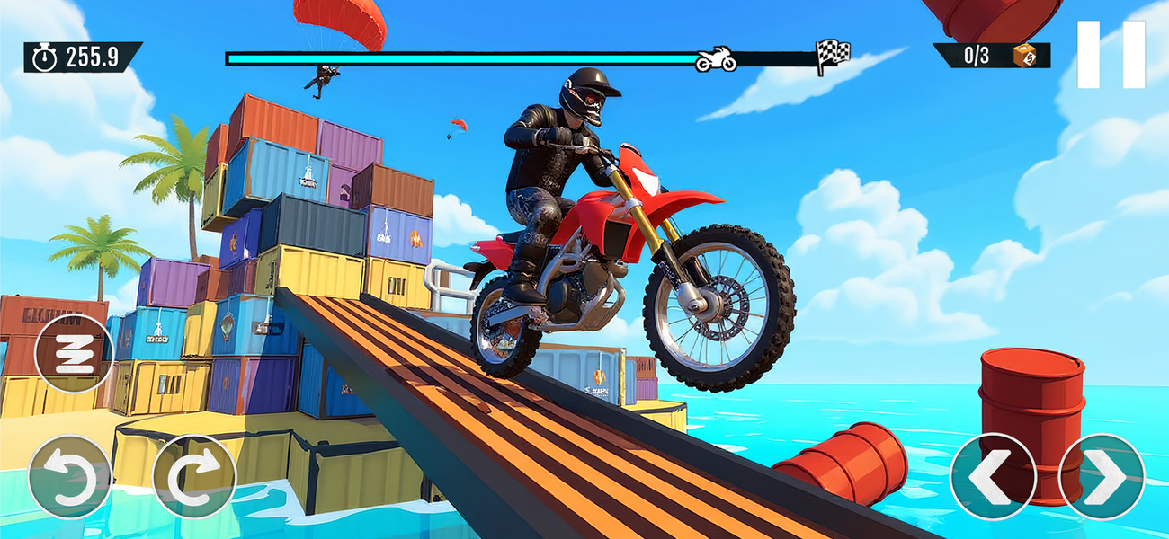 Moto Stunt Extreme Trials - Gameplay image of android game