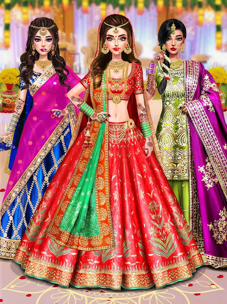 Indian Wedding Dress up Games - عکس بازی موبایلی اندروید