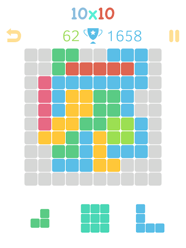 10x10 Puzzle Game - Free - Gameplay image of android game