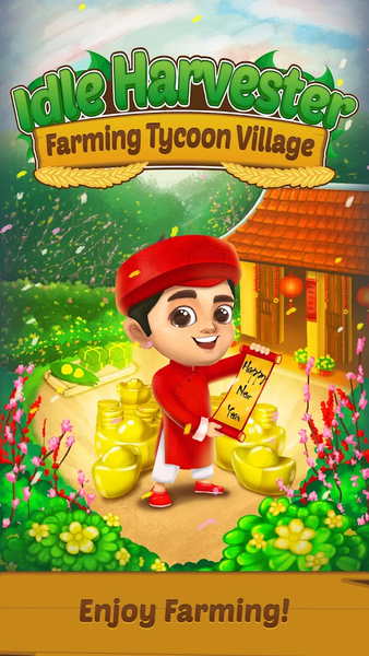 Idle Harvester: Genius Farmer - Gameplay image of android game