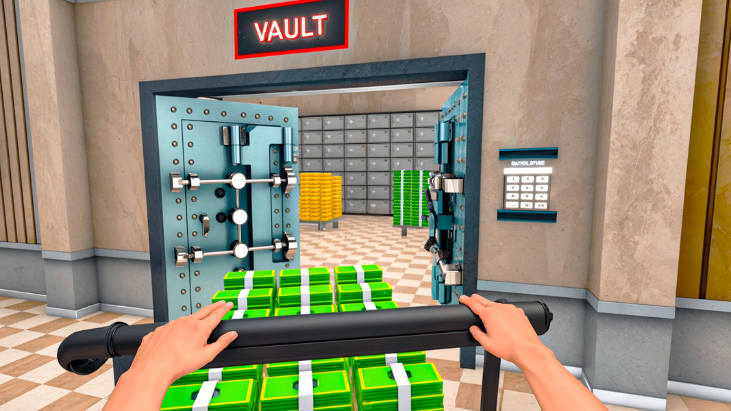 Idle Bank Simulator Money Game - Gameplay image of android game