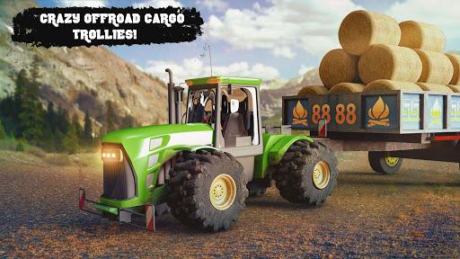 Offroad Tractor Trolley Cargo Driving - Image screenshot of android app