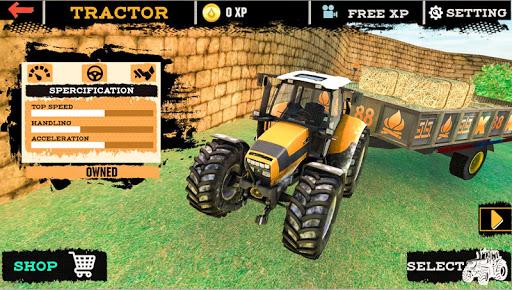 Offroad Tractor Trolley Cargo Driving - Image screenshot of android app