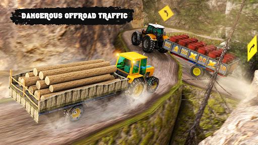 Offroad Tractor Trolley Cargo Driving - Image screenshot of android app