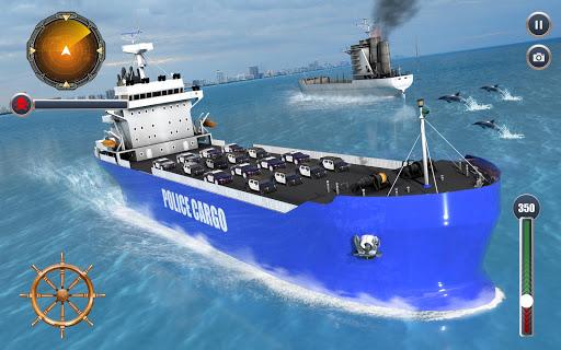Police Ship Transporter Car Cargo - Image screenshot of android app