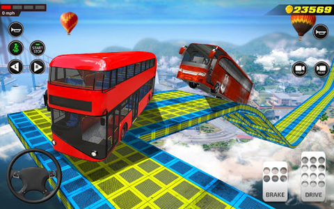Bus Impossible Tracks Stunt Racing 3D Coach Driver - عکس بازی موبایلی اندروید