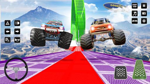 Monster Truck: Grand GT Mega Ramp Stunt Games 2019 - Gameplay image of android game