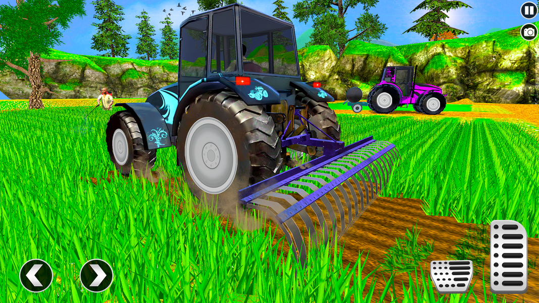 Farmer Tractor Farming Game 3D - Gameplay image of android game