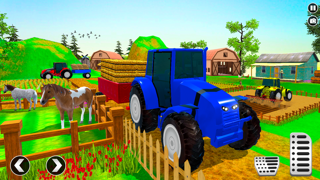 Farmer Tractor Farming Game ۳D - عکس بازی موبایلی اندروید