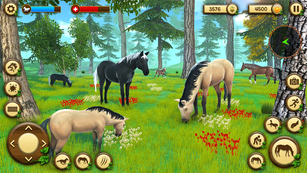 Wild Horse Games Survival Sim - Gameplay image of android game