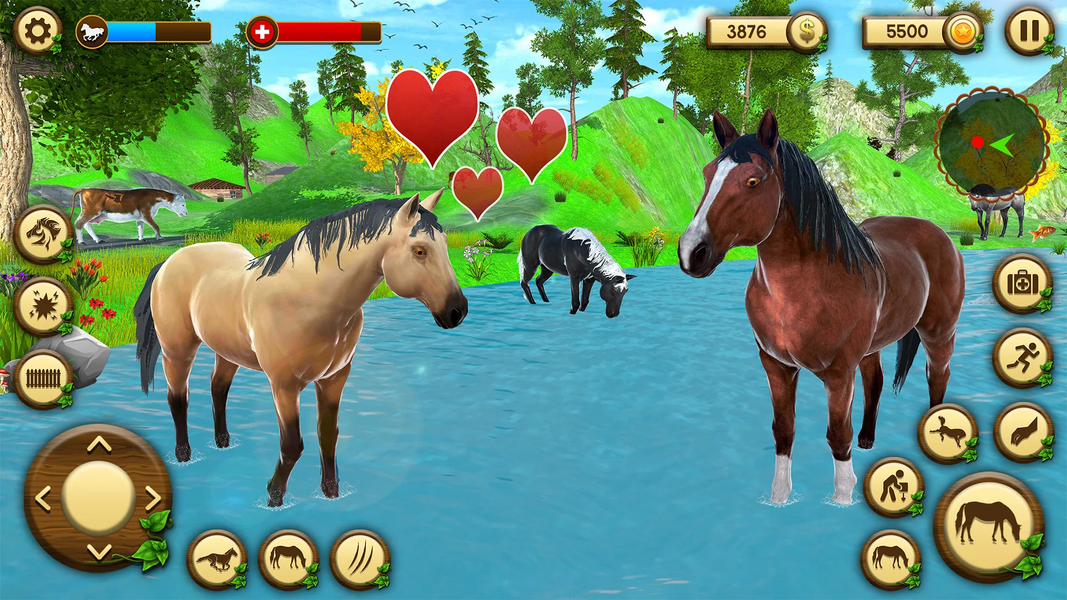 Wild Horse Games Survival Sim - Gameplay image of android game