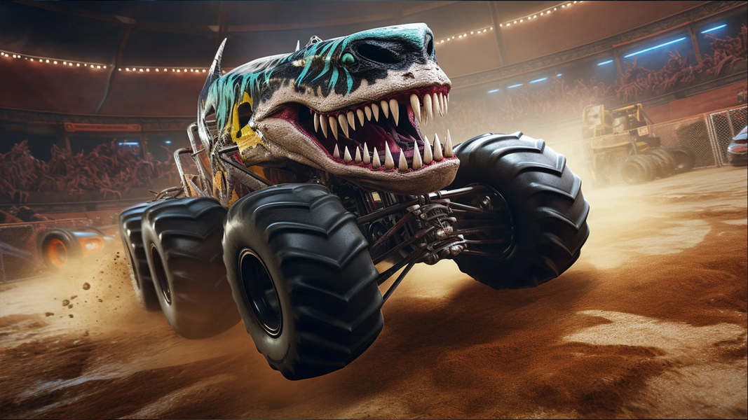 Crazy Monster Truck Games - Gameplay image of android game