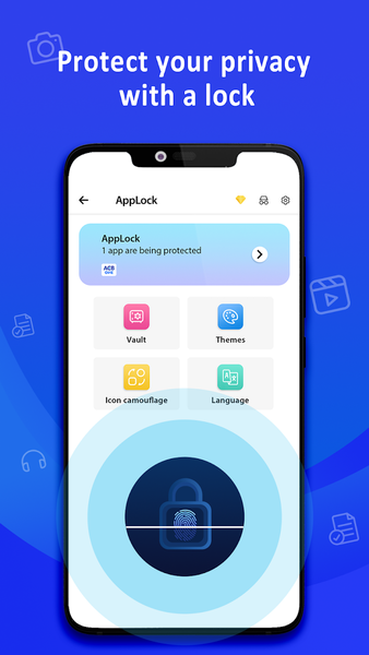 App Lock : Fingerprint & Pin - عکس برنامه موبایلی اندروید