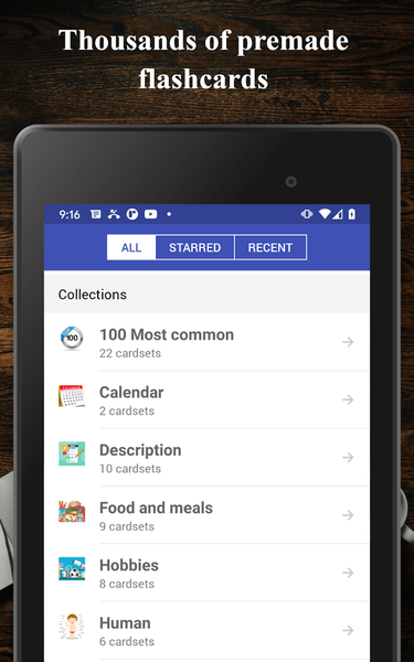 Thai flashcards - Image screenshot of android app