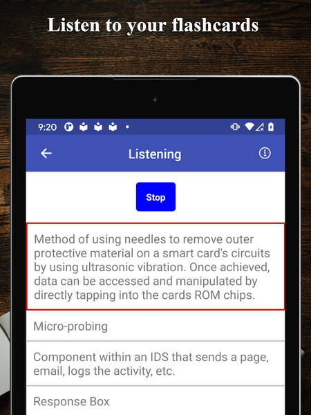 MCSE Flashcards - عکس برنامه موبایلی اندروید