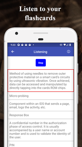 NAPLEX Flashcards - Image screenshot of android app