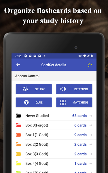NAPLEX Flashcards - Image screenshot of android app