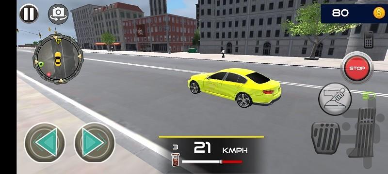 بازی ماشین تاکسی : ماشین بازی - عکس بازی موبایلی اندروید