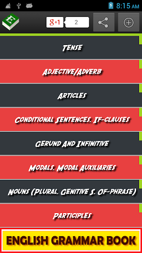 Best English Grammar Book - Image screenshot of android app