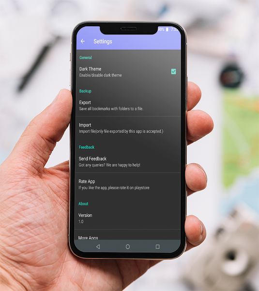 Bookmark Manager - عکس برنامه موبایلی اندروید