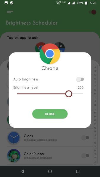 Brightness Control per app - عکس برنامه موبایلی اندروید