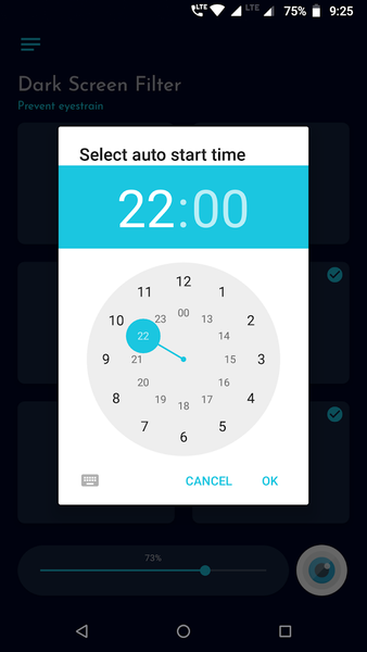 Dark screen filter - عکس برنامه موبایلی اندروید