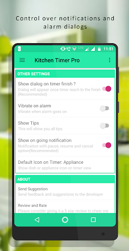 Kitchen Timer Pro - Kitchen Reminder Timer - Image screenshot of android app