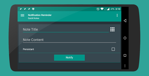 Quick Notes Reminder in notification - عکس برنامه موبایلی اندروید