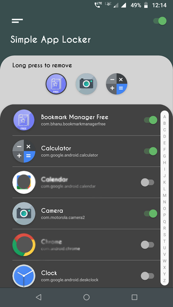 Simple App Locker - Image screenshot of android app