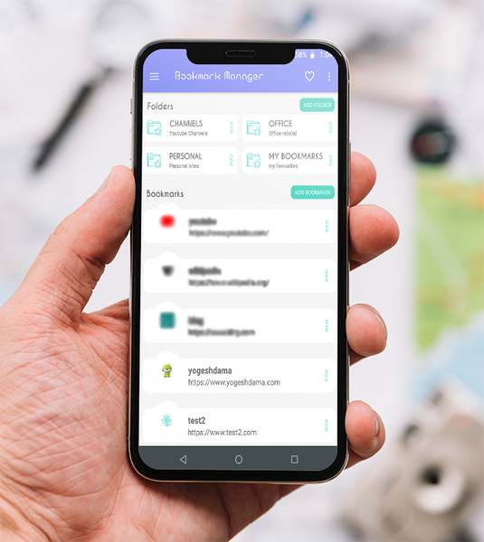 Bookmark Manager - URL manager - عکس برنامه موبایلی اندروید