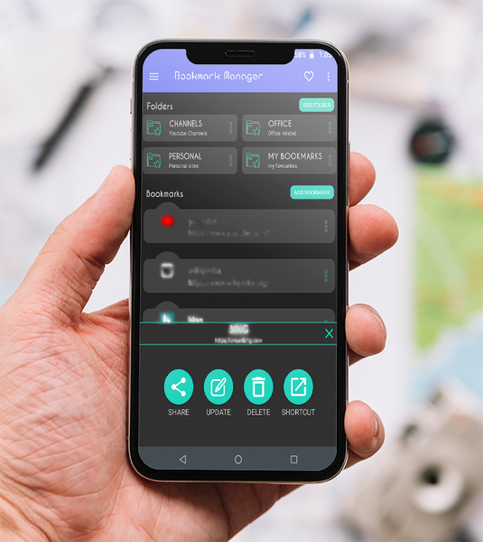 Bookmark Manager - URL manager - عکس برنامه موبایلی اندروید