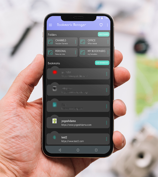 Bookmark Manager - URL manager - عکس برنامه موبایلی اندروید