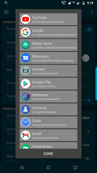 Edge Side Bar - App Shortcuts - Image screenshot of android app