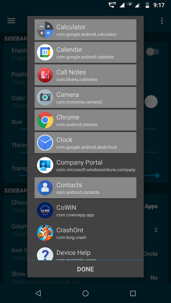 Edge Side Bar - App Shortcuts - Image screenshot of android app