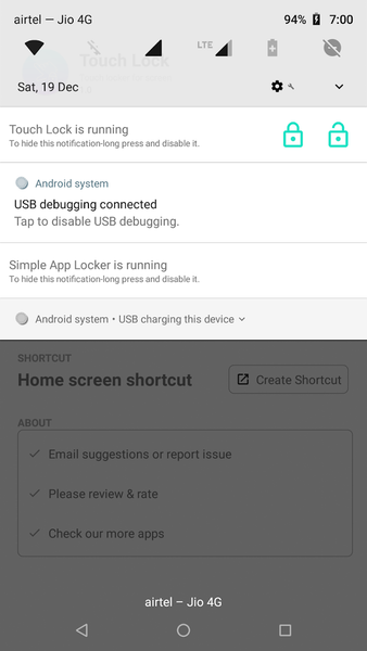 Touch Lock : Lock touch screen - عکس برنامه موبایلی اندروید