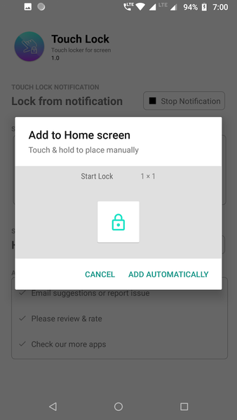 Touch Lock : Lock touch screen - عکس برنامه موبایلی اندروید