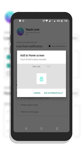 Touch Locker - Screen lock - عکس برنامه موبایلی اندروید