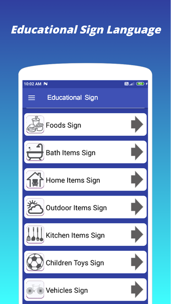 Educational Sign Language - Image screenshot of android app