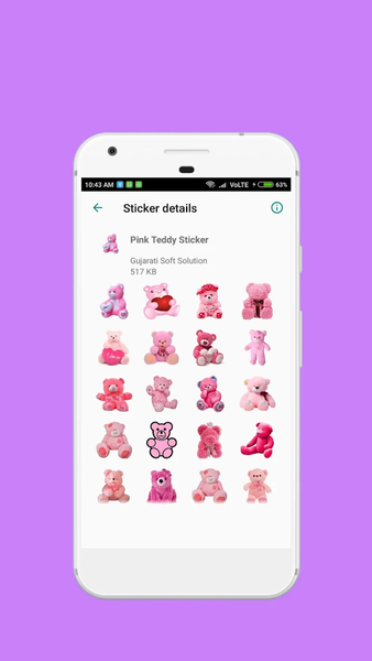 Teddy Bears Stickers - Image screenshot of android app