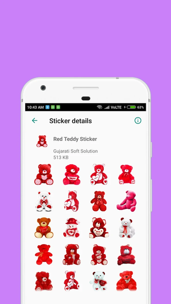 Teddy Bears Stickers - Image screenshot of android app