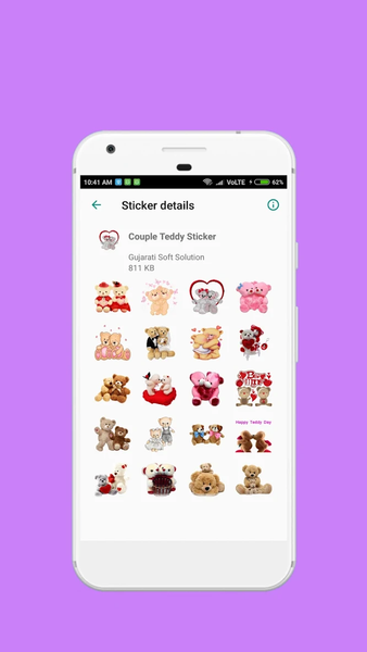 Teddy Bears Stickers - Image screenshot of android app