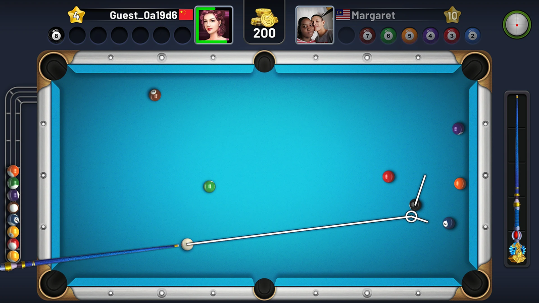 Billiards Clash - Gameplay image of android game