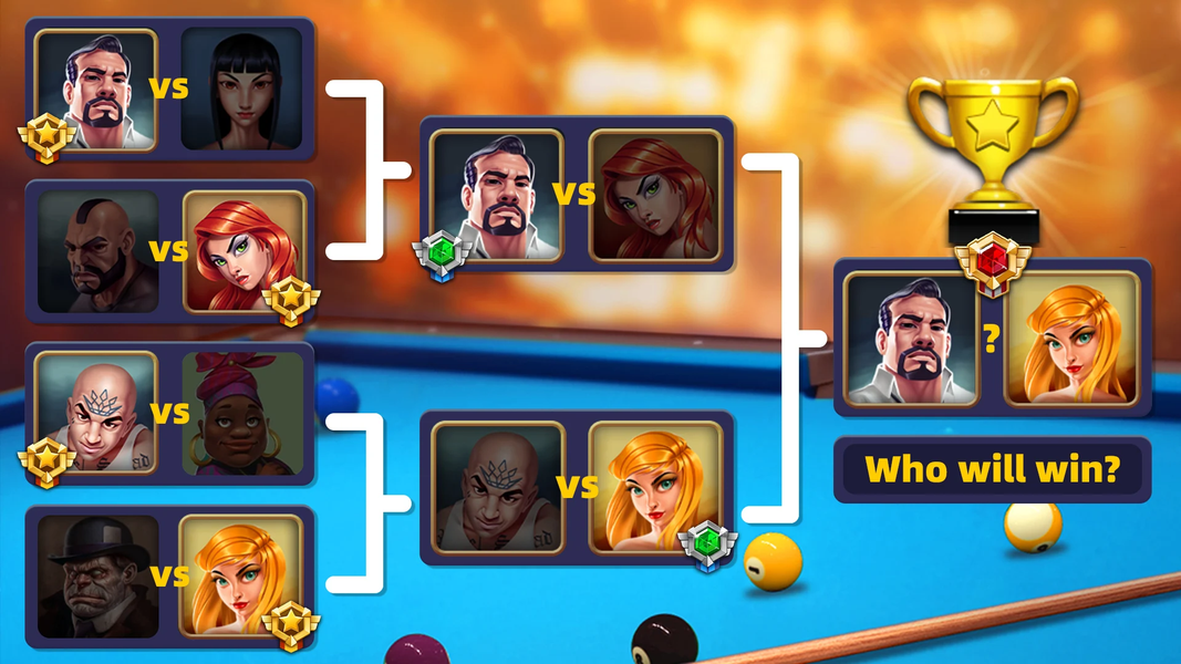 Billiards Clash - Gameplay image of android game