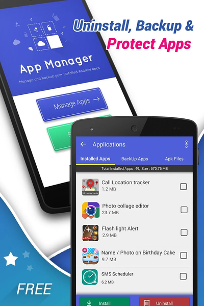 App Manager App Remove Uninsta - عکس برنامه موبایلی اندروید