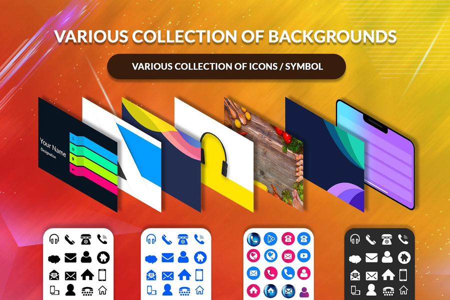 Digital Business Card Maker - عکس برنامه موبایلی اندروید
