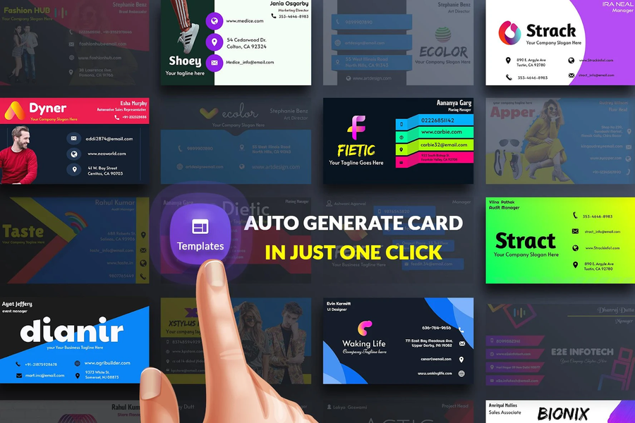 Digital Business Card Maker - عکس برنامه موبایلی اندروید